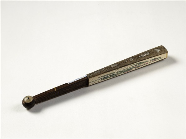 清人花卉　成扇