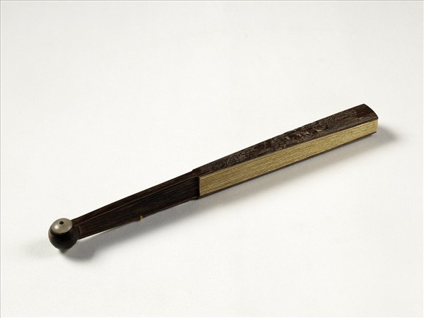 清人花卉　成扇