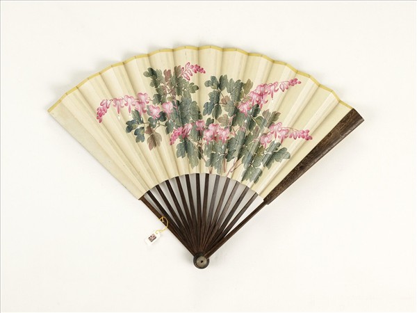 清人花卉　成扇