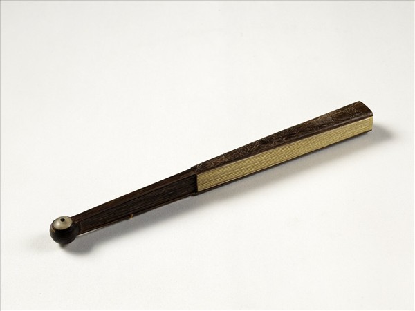 清人花卉　成扇