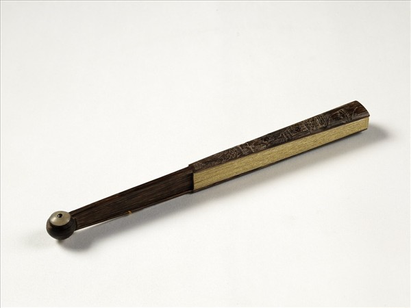 清人花卉　成扇