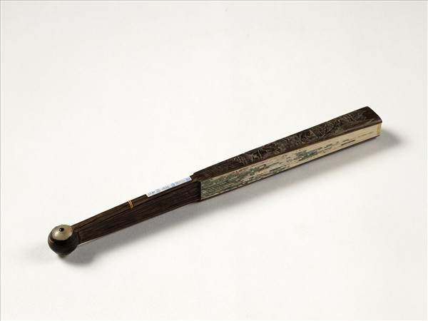 清人花卉　成扇