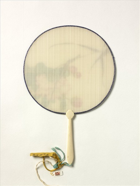 清人花卉　成扇