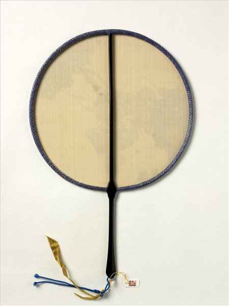 清人畫葡萄　成扇