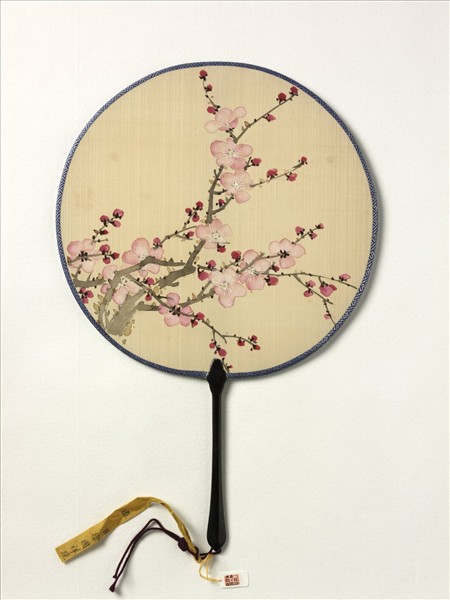 清人畫梅　成扇
