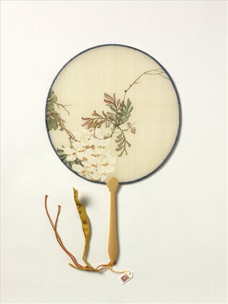 清人花卉　成扇