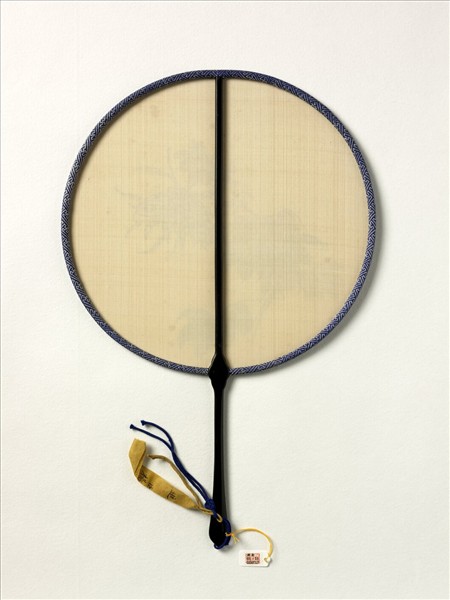 清人花卉　成扇