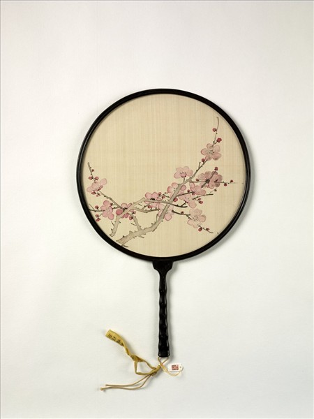 清人畫梅　成扇