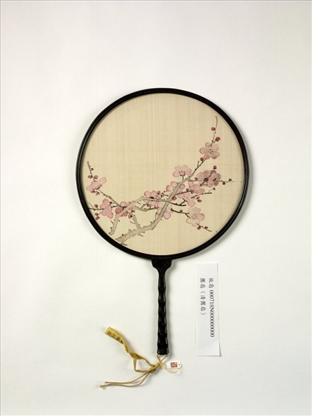 清人畫梅　成扇