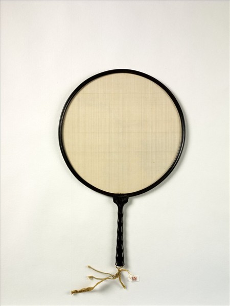 清人畫葡萄　成扇