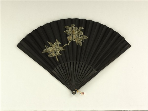 清倪承寬書蘇軾書帖清人畫花卉　成扇