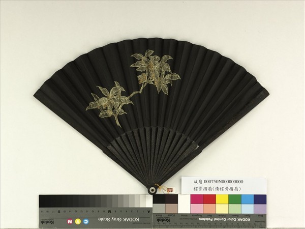 清倪承寬書蘇軾書帖清人畫花卉　成扇