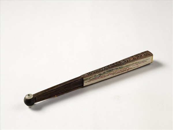 清人花卉　成扇