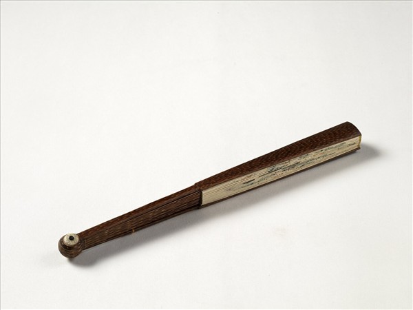 清人花鳥　成扇