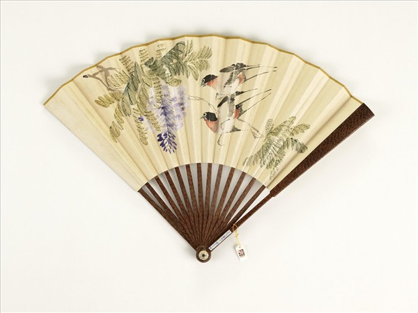 清人花鳥　成扇