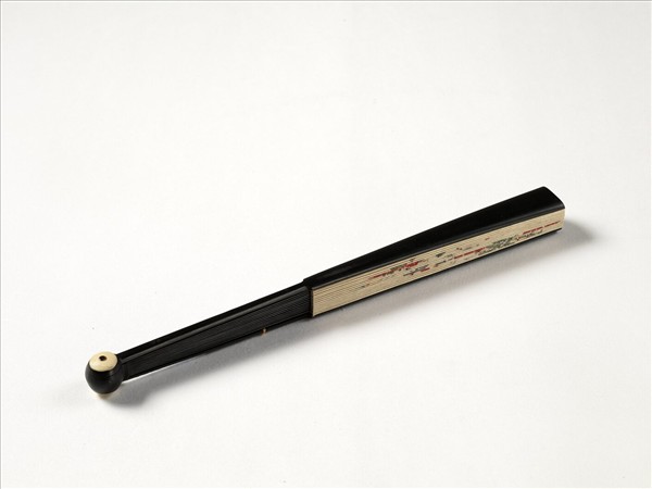 清人花鳥　成扇