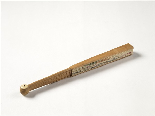 清人花鳥　成扇