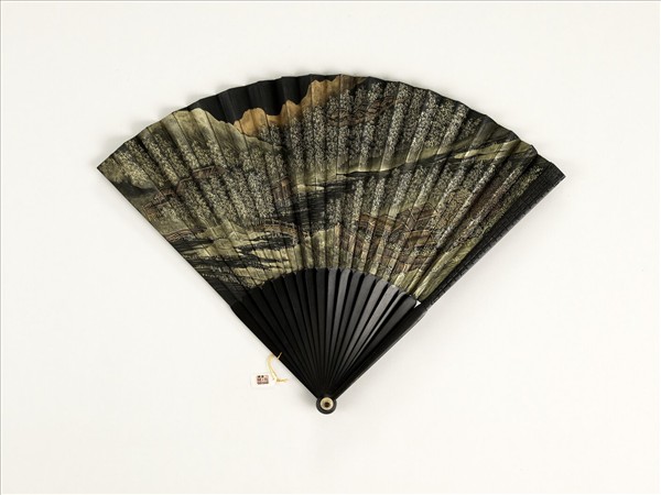 清人山水　成扇