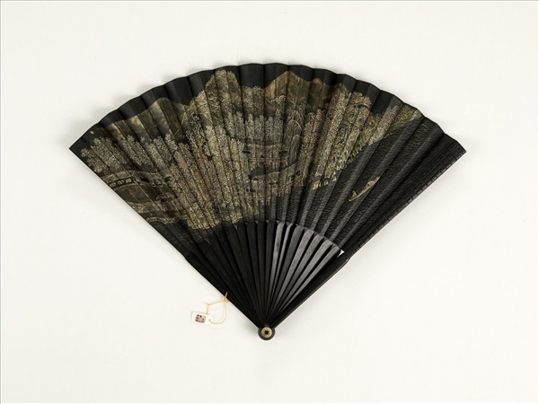 清人山水　成扇