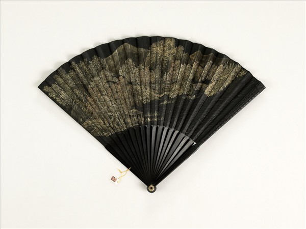 清人山水　成扇