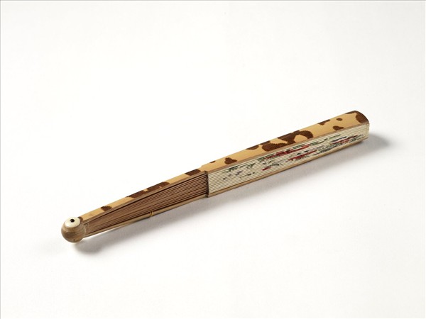 清人花鳥　成扇