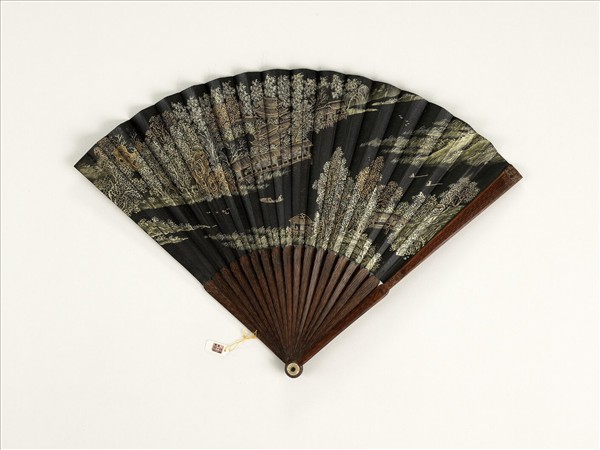 清人山水　成扇