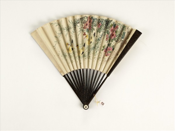 清人花鳥　成扇