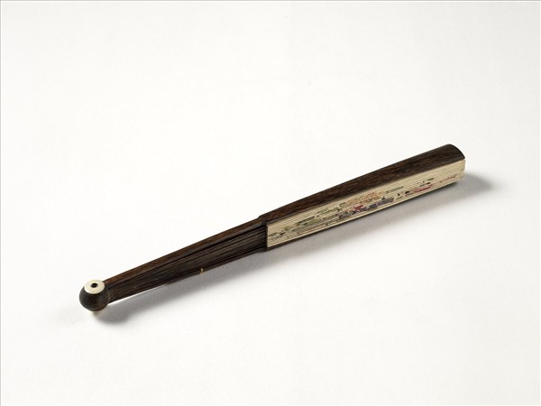 清人花鳥　成扇