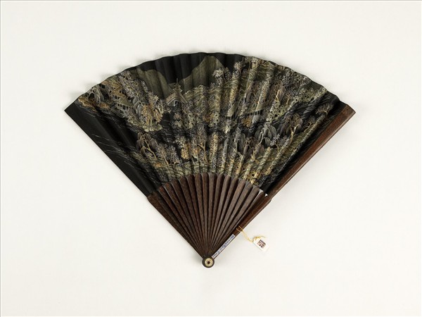 清人山水　成扇