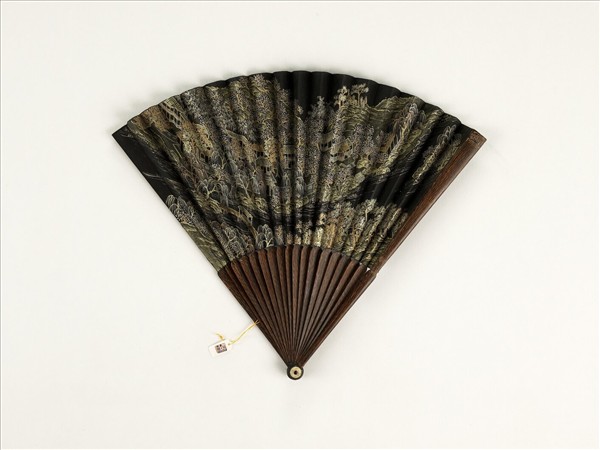 清人山水　成扇