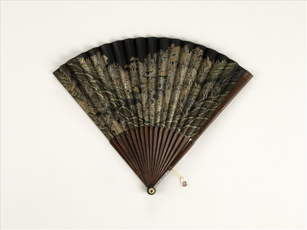 清人山水　成扇