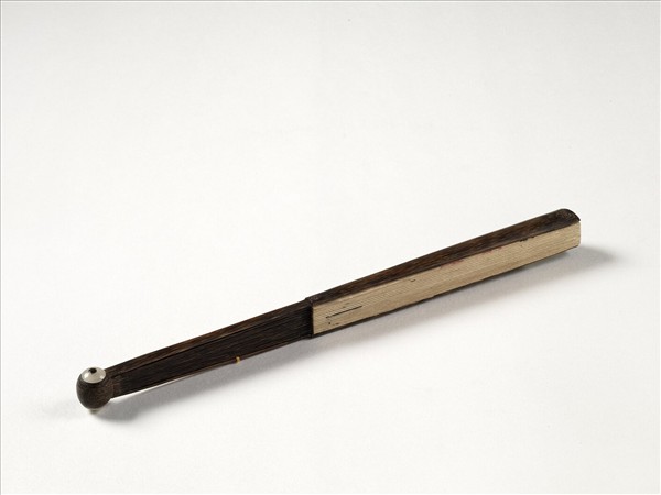 清乾隆御臨蘇軾帖明季寓庸山水　成扇　明季寓庸山水