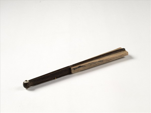 清乾隆御臨蘇軾帖明陳洪綬畫竹　成扇　清乾隆御臨蘇軾帖