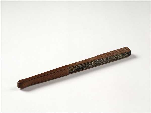 清永琰書乾隆御製倦勤齋作歌弘旿畫山水　成扇　永琰書乾隆御製倦勤齋作歌