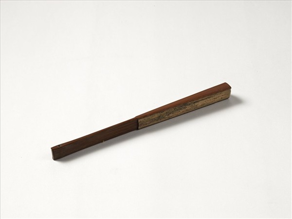 無款設色畫山水　成扇