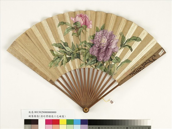 清蔣廷錫花卉　成扇