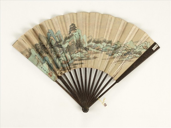 清赫奕山水　成扇