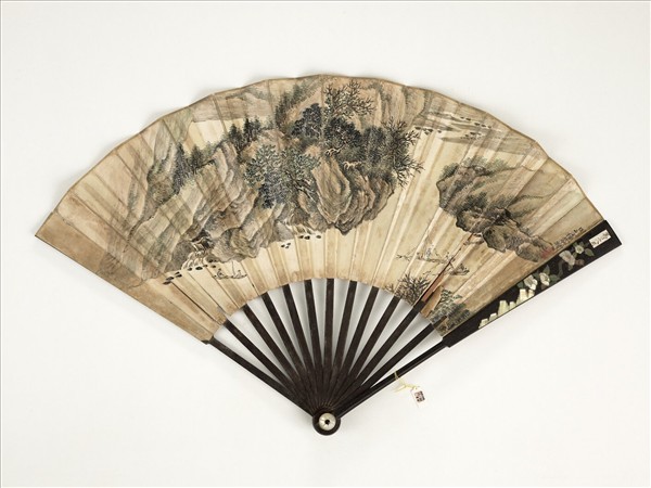 清允禧山水　成扇