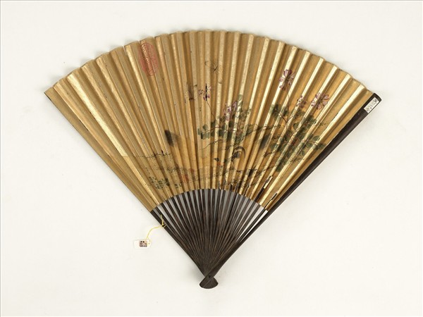 清人花鳥　成扇