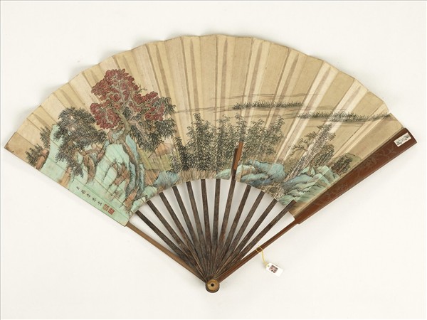 清赫奕山水　成扇