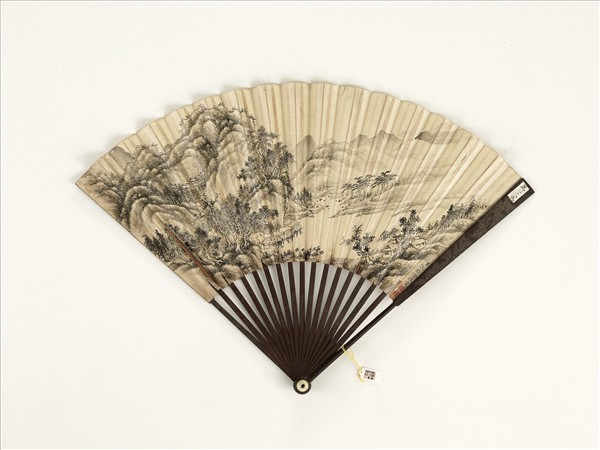 清張若澄山水　成扇