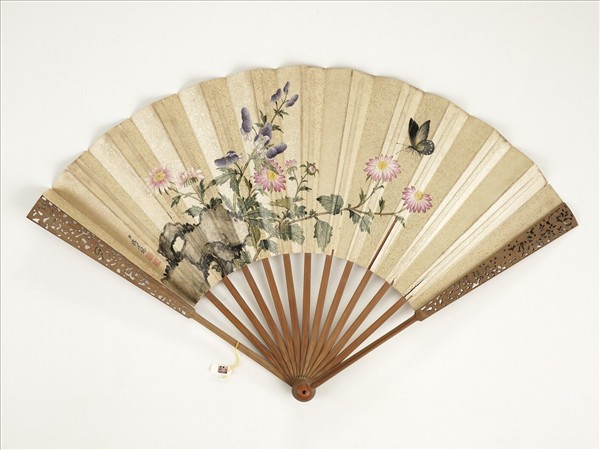 清蔣廷錫花卉　成扇