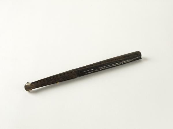 清蔣溥書五言詩兆豐畫花卉　成扇　兆豐畫花卉