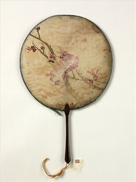 清人花卉　成扇