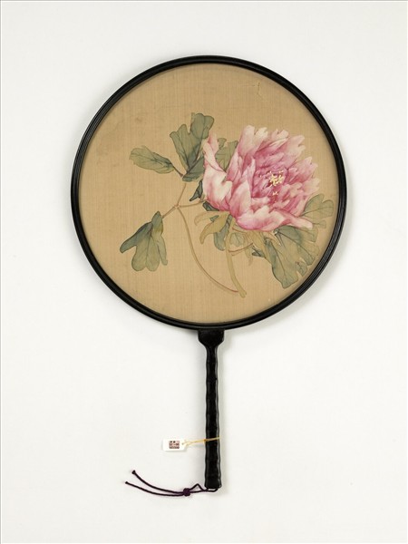 清人花卉　成扇