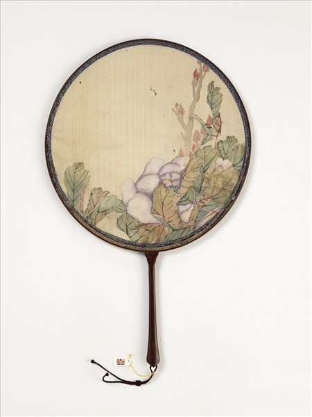 清人花卉　成扇