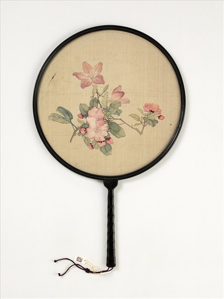 清人花卉　成扇