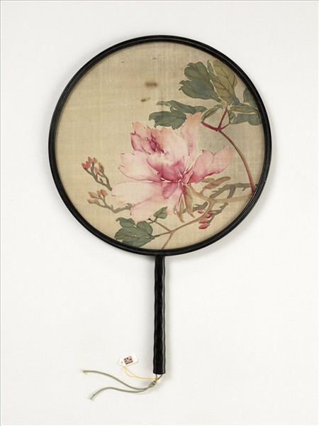 清人花卉　成扇