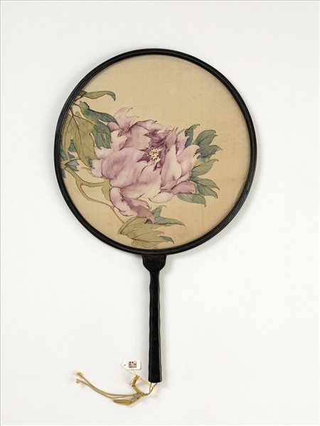 清人花卉　成扇