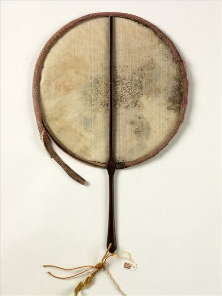 清人畫菊　成扇